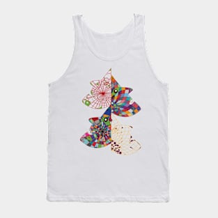 colorful geometric shapes of face Tank Top